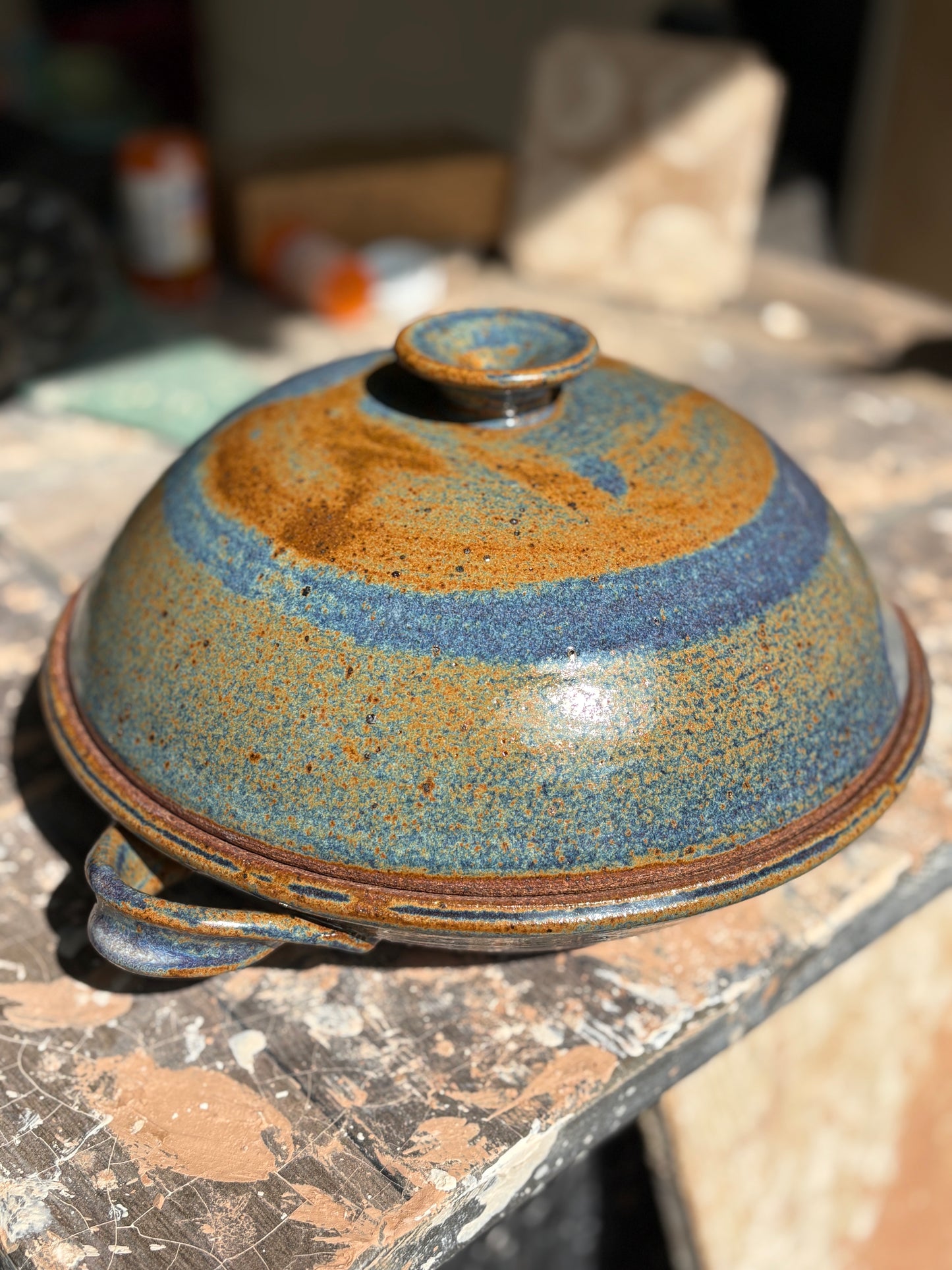 Big Blue Bread Cloche